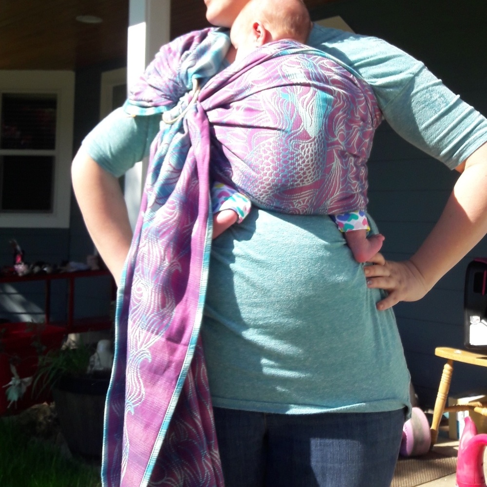 Tula lorelei baby ring sling woven size large